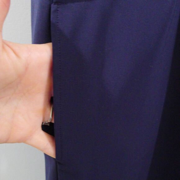 Vince Cap Sleeve Shift Dress With Pockets - Navy XS - Picture 5 of 8